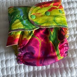 Pretty Nifty AIO Colorful Tie-Dye Cloth Diaper